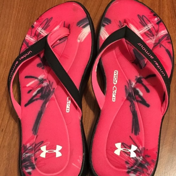 under armour flip flops memory foam